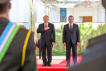 Фотография к новости: Президент Казахстана прибыл в Узбекистан