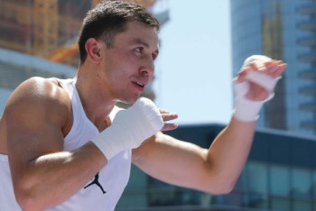 Фотография к новости: Головкин пропустил рождение дочери из-за тренировок 