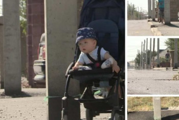 В Шымкенте за 82 млн бюджетных тенге построили тротуар с «препятствиями»