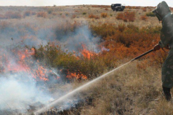 В степном пожаре в Актюбинской области погиб аким и четыре добровольца