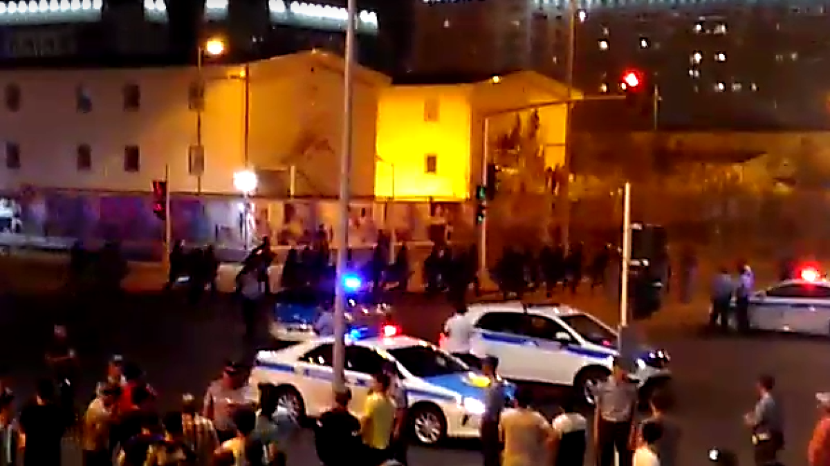 скрин с видео очевидцев