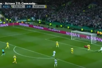 Видео гола Синклера матча Лиги чемпионов «Селтик» — «Астана» 