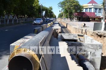 В Шымкенте идет модернизация тепломагистрали