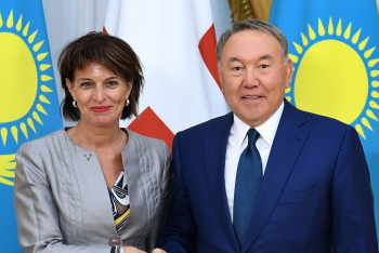 Фотография к новости: Президент Швейцарии поздравила Нурсултана Назарбаева с успешной организацией выставки «ЭКСПО-2017»