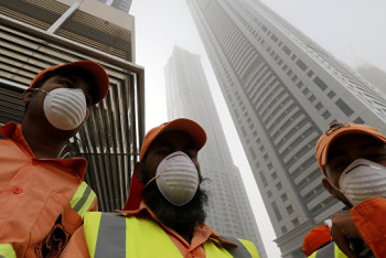 В Дубае горел отель