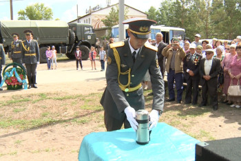 В Акмолинской области отданы последние почести захороненному в России солдату