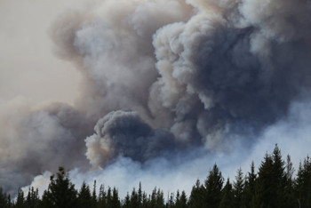 Фотография к новости: В Канаде 45 тысяч человек покинули свои дома из-за лесных пожаров 