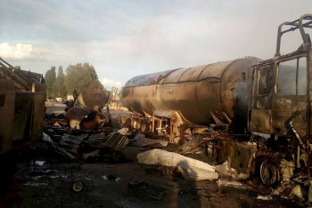 Фотография к новости: При взрыве на заправке в Кыргызстане двое человек погибли и восемь пострадали