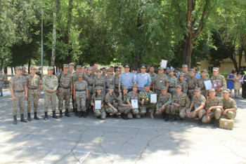 Фотография к новости: В Алматы выбрали лучшего военного санитарного инструктора