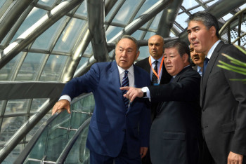 Глава государства посетил выставочный комплекс «Астана ЭКСПО-2017»