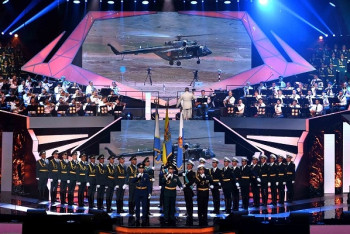 Фотография к новости: В концертном зале «Казахстан» прошел концерт к 25-летию Вооруженных Сил РК