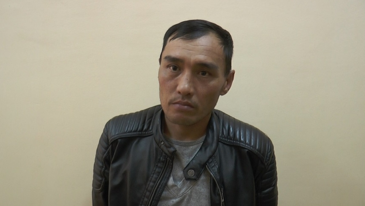 пресс-служба ДВД Алматы, на фото - задержанный