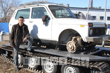 Изобретатель из Уральска создал вездеход