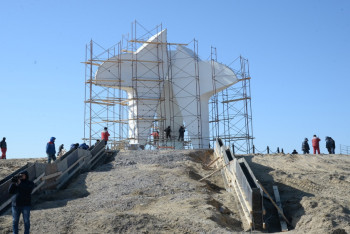 Фотография к новости: На левом берегу Сырдарьи начато строительство нового города