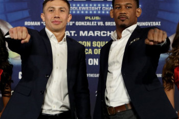 Фотография к новости: Головкин и Джейкобс обменялись взглядами