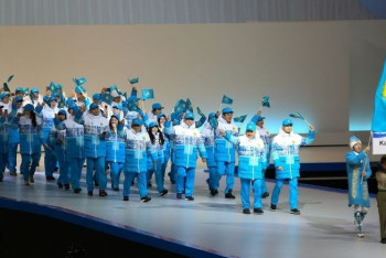 Фотография к новости: Спортсмены из РК приняли участие в церемонии открытия Азиады-2017