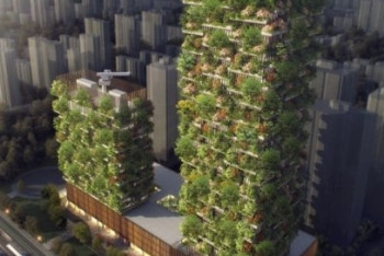 Фотография к новости: Швейцарские архитекторы «посадят» лес на китайских небоскребах