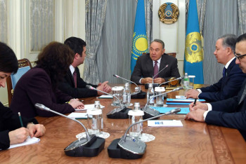 Фотография к новости: Президент РК встретился с председателем Палаты депутатов парламента Чехии