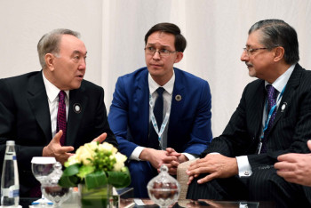 Фотография к новости: Президент РК встретился с гендиректором агентства по возобновляемым источникам энергии