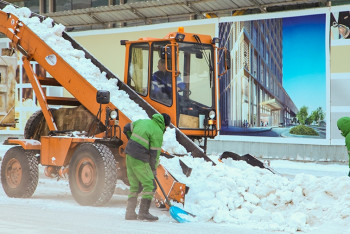 Фотография к новости: В Астане выпало рекордное количество снега