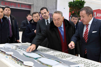 Фотография к новости: Нурсултан Назарбаев посетил объекты ЭКСПО