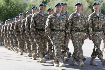 Фотография к новости: Казахстанские миротворцы вернулись из миссии ООН в Ливане