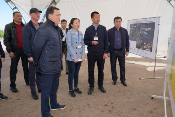 Фотография к новости: Мамин осмотрел ход строительства LRT в Нур-Султане