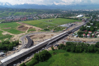 Фотография к новости: В Алматы запустили движение на развязке Рыскулова - Кульджинский тракт