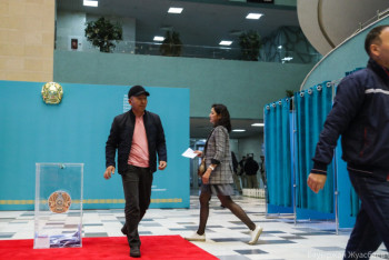 В Алматинской области активно идет процесс голосования