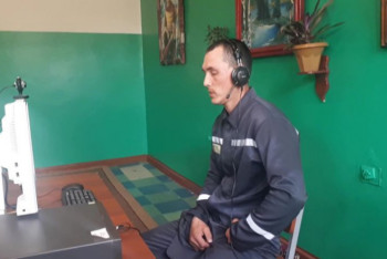 Фотография к новости: Впервые в РК осужденный провел видеопереговоры с родственниками