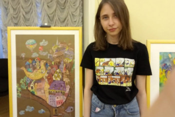 Фотография к новости: Юная художница из Павлодара победила на конкурсе в Санкт-Петербурге