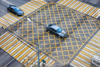 Фотография к новости: "Вафельная" разметка появилась на еще одной из улиц Караганды 