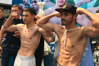 Фотография к новости: Жанкош Тураров нокаутировал аргентинца в главном бою вечера в Нур-Султане