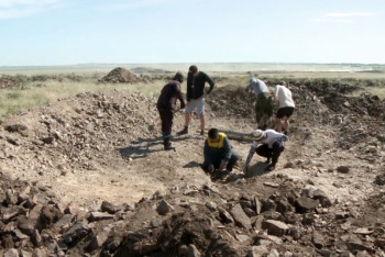 Фотография к новости: Археологи обнаружили в Акмолинской области два захоронения сакского периода