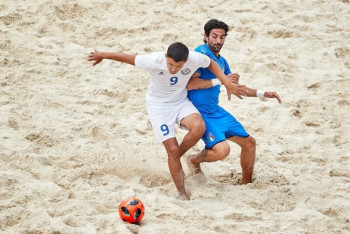 Фотография к новости: Сборная Казахстана по пляжному футболу проиграла Италии