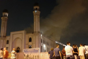 Пожар вспыхнул в недостроенной мечети в Алматы 