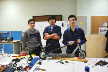 Фотография к новости: Студенты Назарбаев Университета победили с проектом self-made электросамоката на соревновании в Барселоне