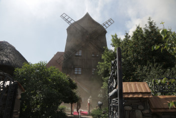 Фотография к новости: Горит ресторан "Мельница" в Нур-Султане