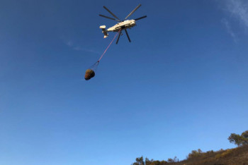 Фотография к новости: Тушить пожар на Кок-Тобе вылетели два вертолёта