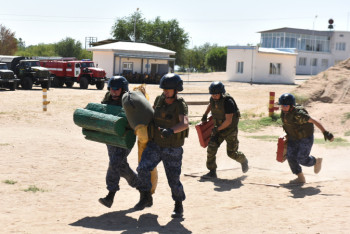 Фотография к новости: Спецназ трех стран Центральной Азии потренировался в Алматинской области