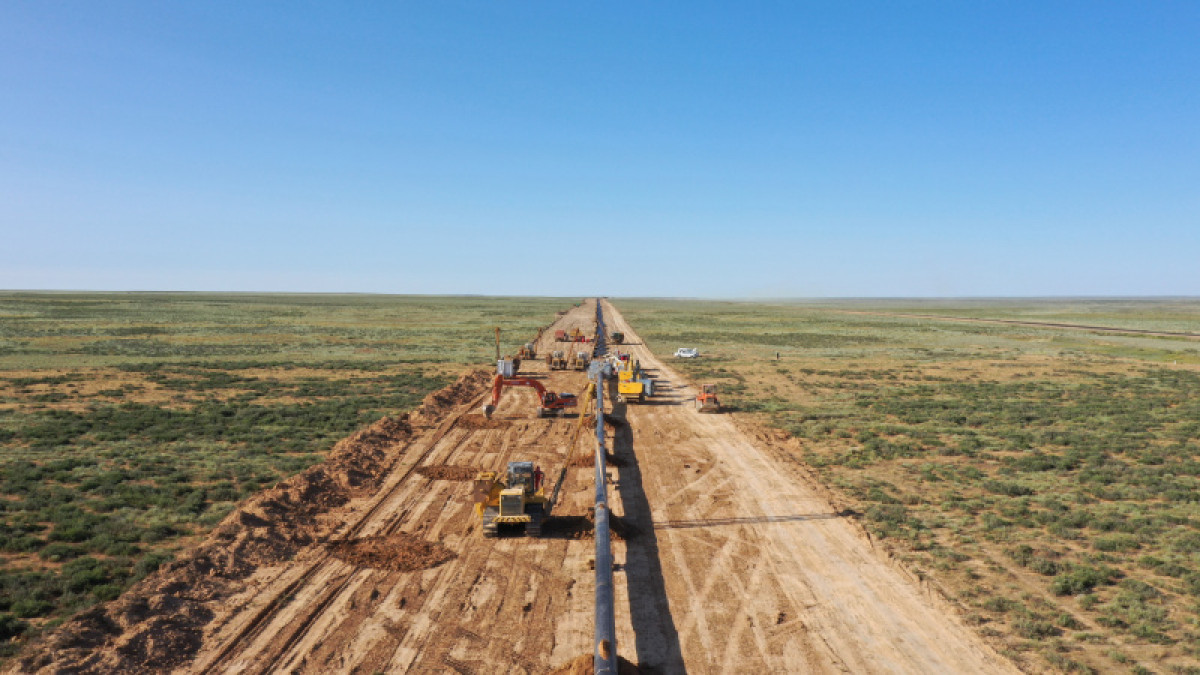 Газопровод "Сарыарка" построен на 75%