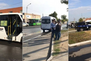 Фотография к новости: Маршрутку обстреляли в Павлодаре