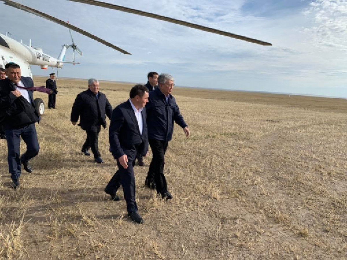 Токаев прибыл с рабочей поездкой в Акмолинскую область