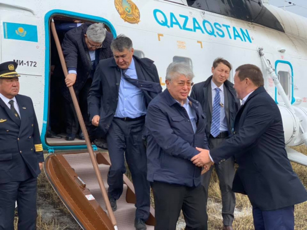 Токаев прилетел в СКО 