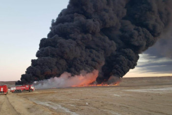 Фотография к новости: Распространяемое в соцсетях видео пожара в Жанаозене является фейком – МВД РК