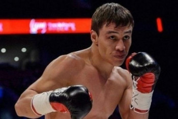 Фотография к новости: Непобежденный казахстанский боксер-профи выиграл бой у экс-соперника Альвареса