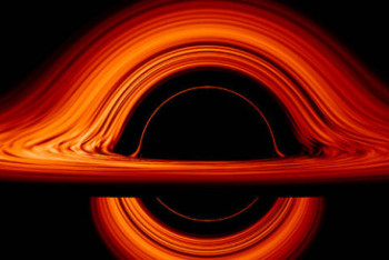 Фотография к новости: NASA опубликовало визуализацию чёрной дыры 