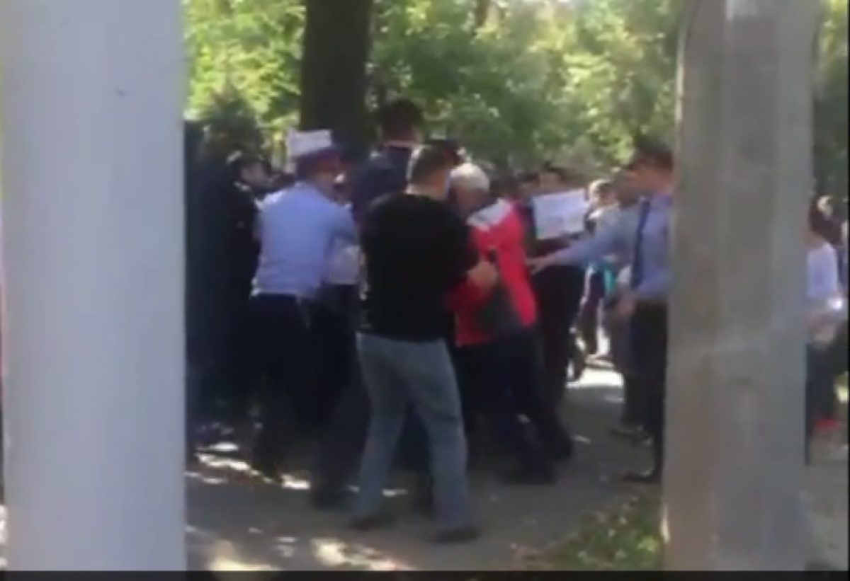 Видео  несанкционированных митингов опубликовало МВД РК