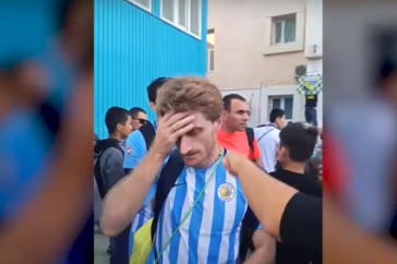 Фотография к новости: Нелицеприятное видео сняли очевидцы после матча "Каспия" с "Кызылжаром СК"
