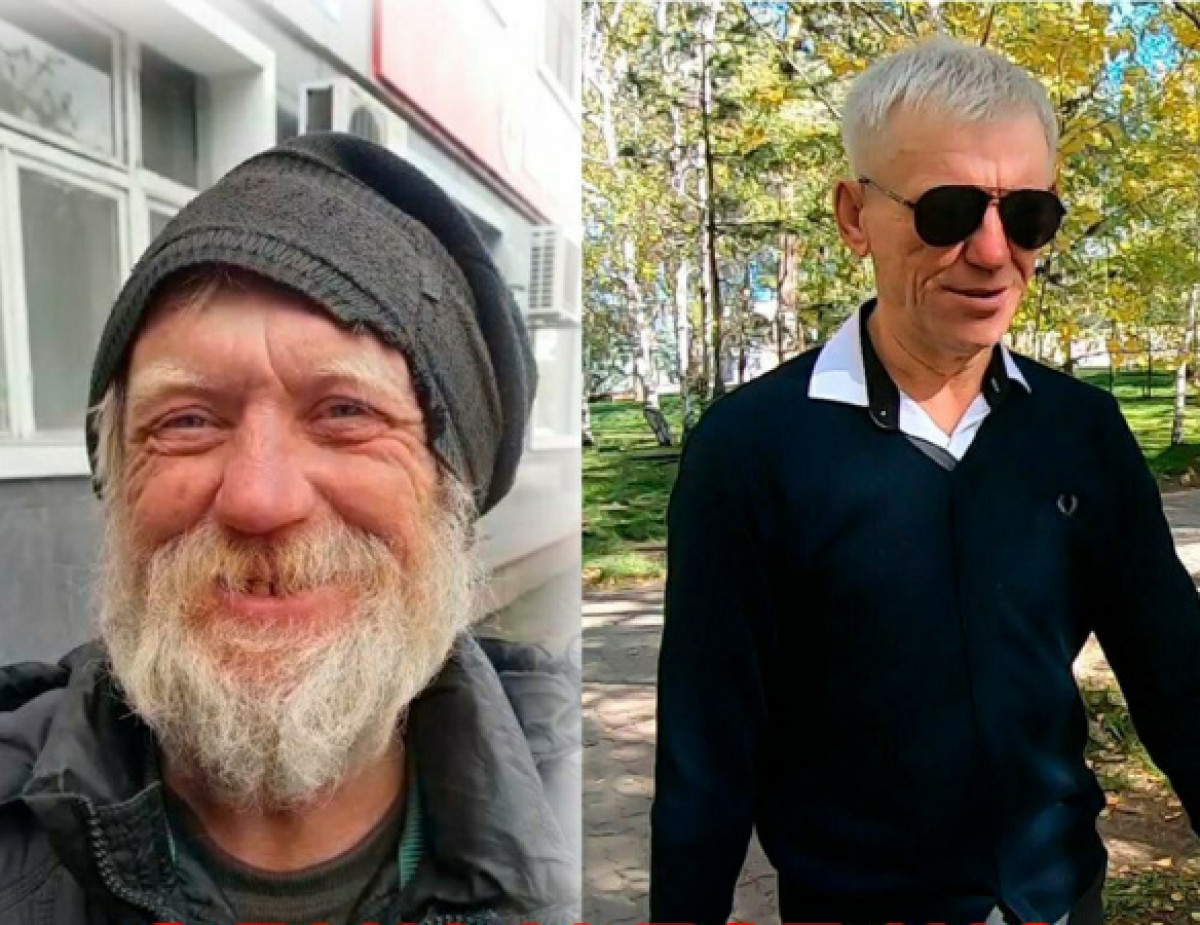 Костанайские вайнеры помогли бездомному преобразиться